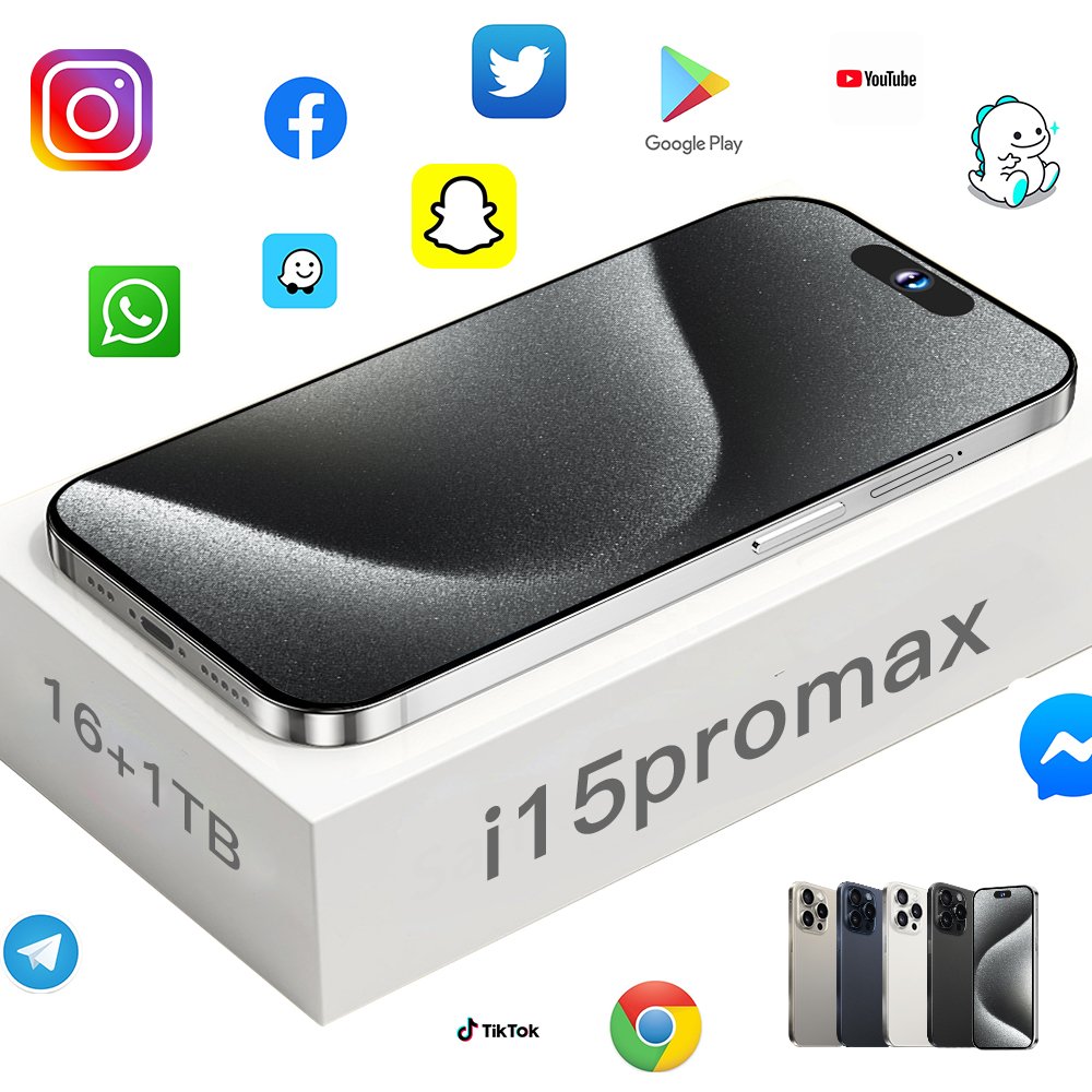 Wholesale Original i15 phone 15 brand new 16+1Tb Celular 6.8inch Dual Sim Smartphone 5g Mobile Phone for New i15 Phone 15 ProMax
